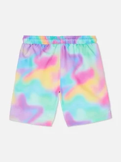 Szorty kąpielowe ze sznurkiem i wzorem tie-dye