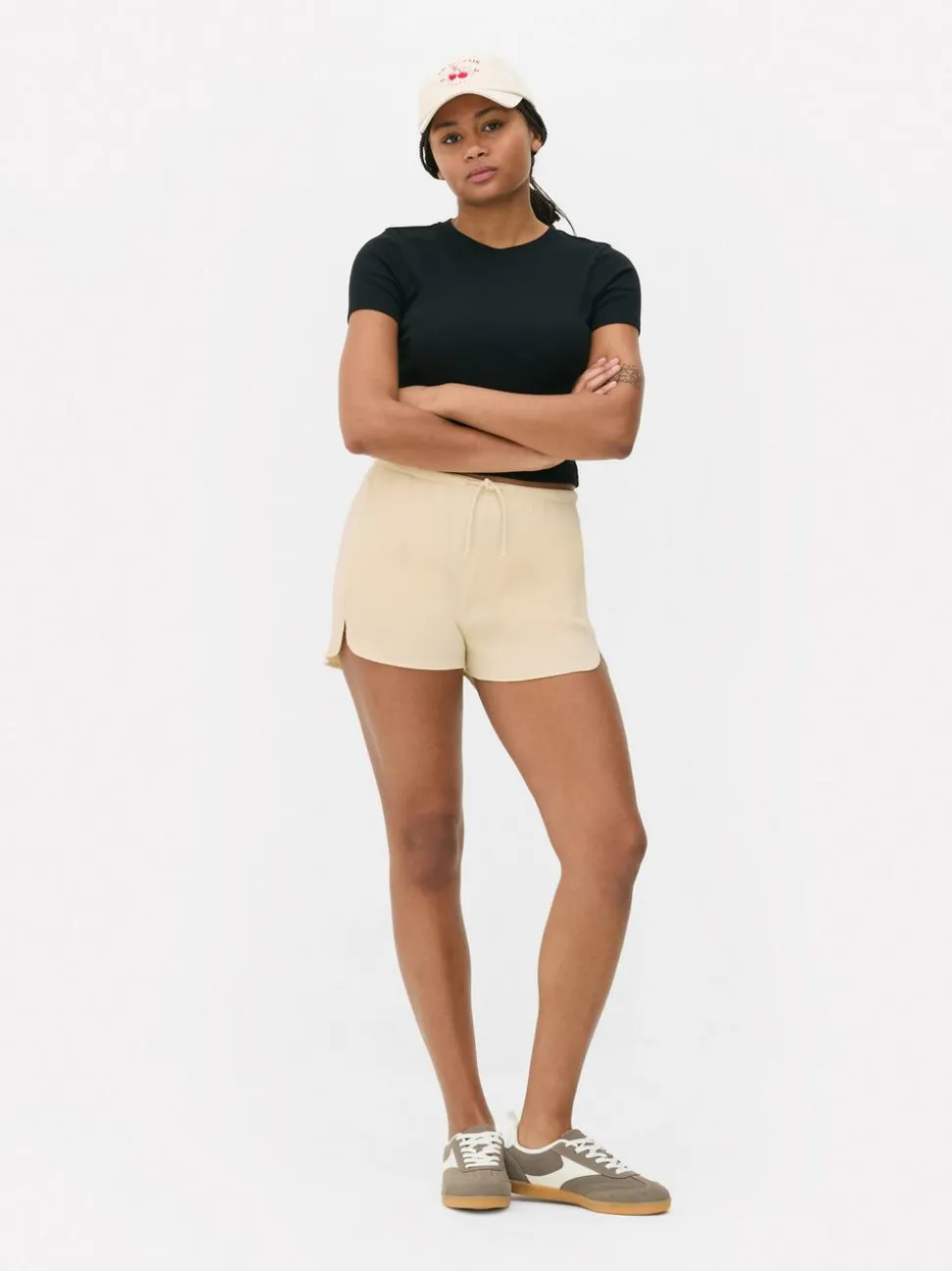 Szorty o waflowej teksturze