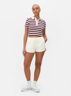 Szorty o waflowej teksturze