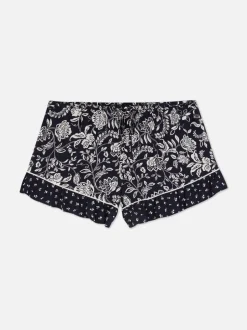Szorty od piżamy w kwiaty