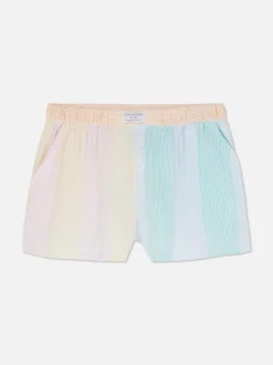 Szorty od piżamy z tkaniny seersucker