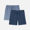 Szorty w kratę ściągane sznurkiem, 2 pary