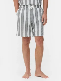 Szorty w paski ze sznurkiem w talii