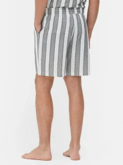 Szorty w paski ze sznurkiem w talii
