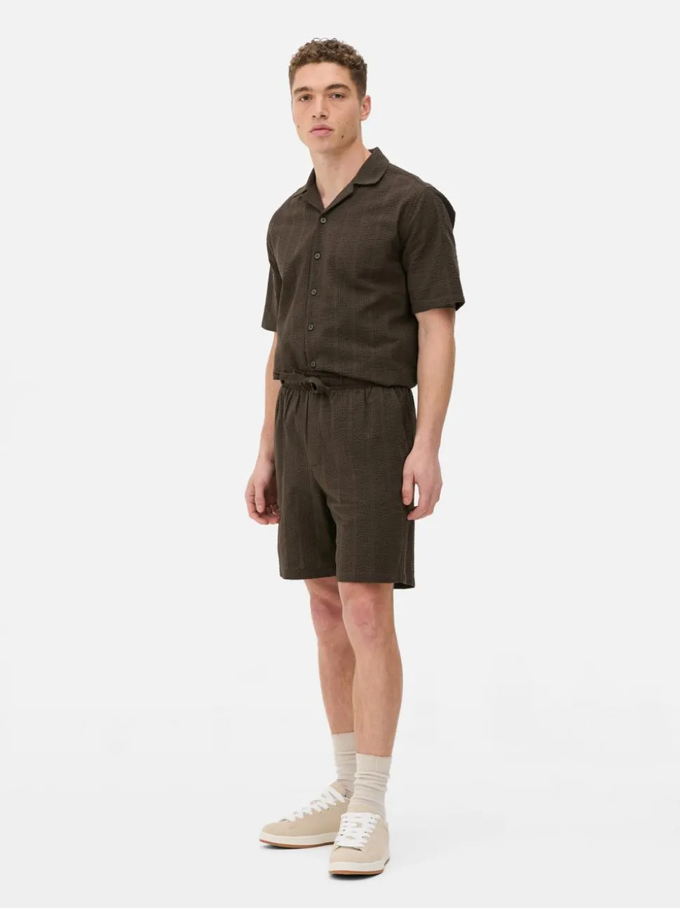 Szorty z tkaniny seersucker, część zestawu