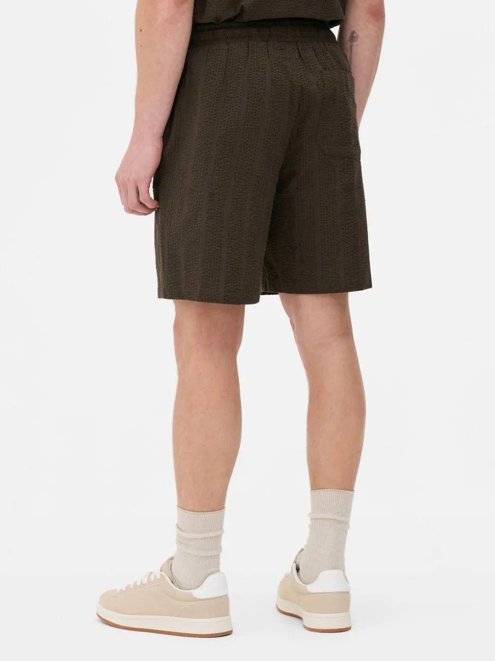 Szorty z tkaniny seersucker, część zestawu