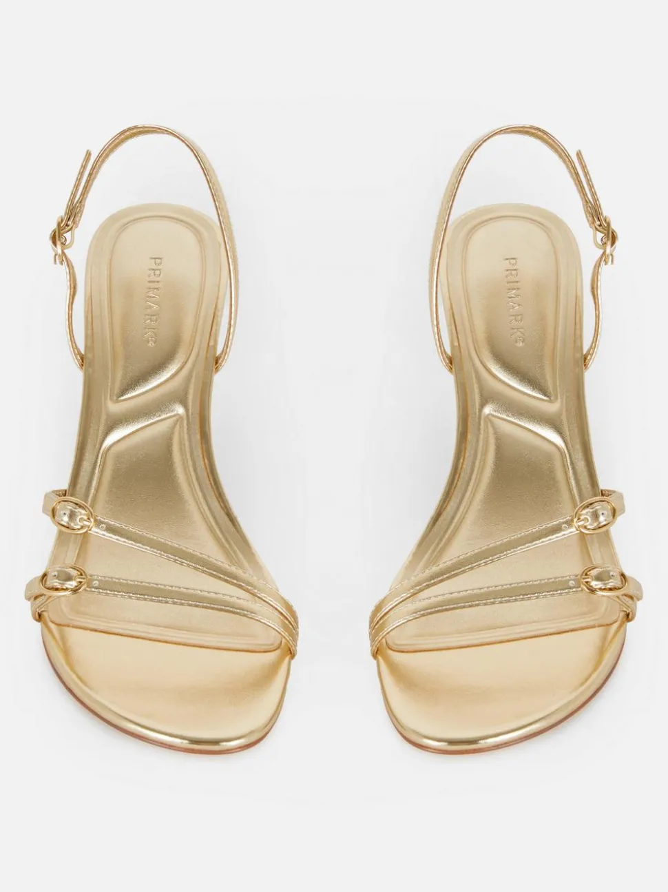 Szpilki z tylnym paskiem i obcasem typu kaczuszka