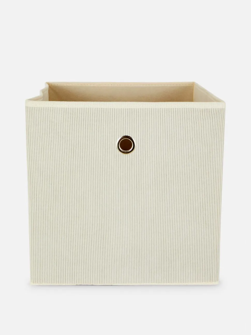 Sztruksowe sześcienne pudło do przechowywania