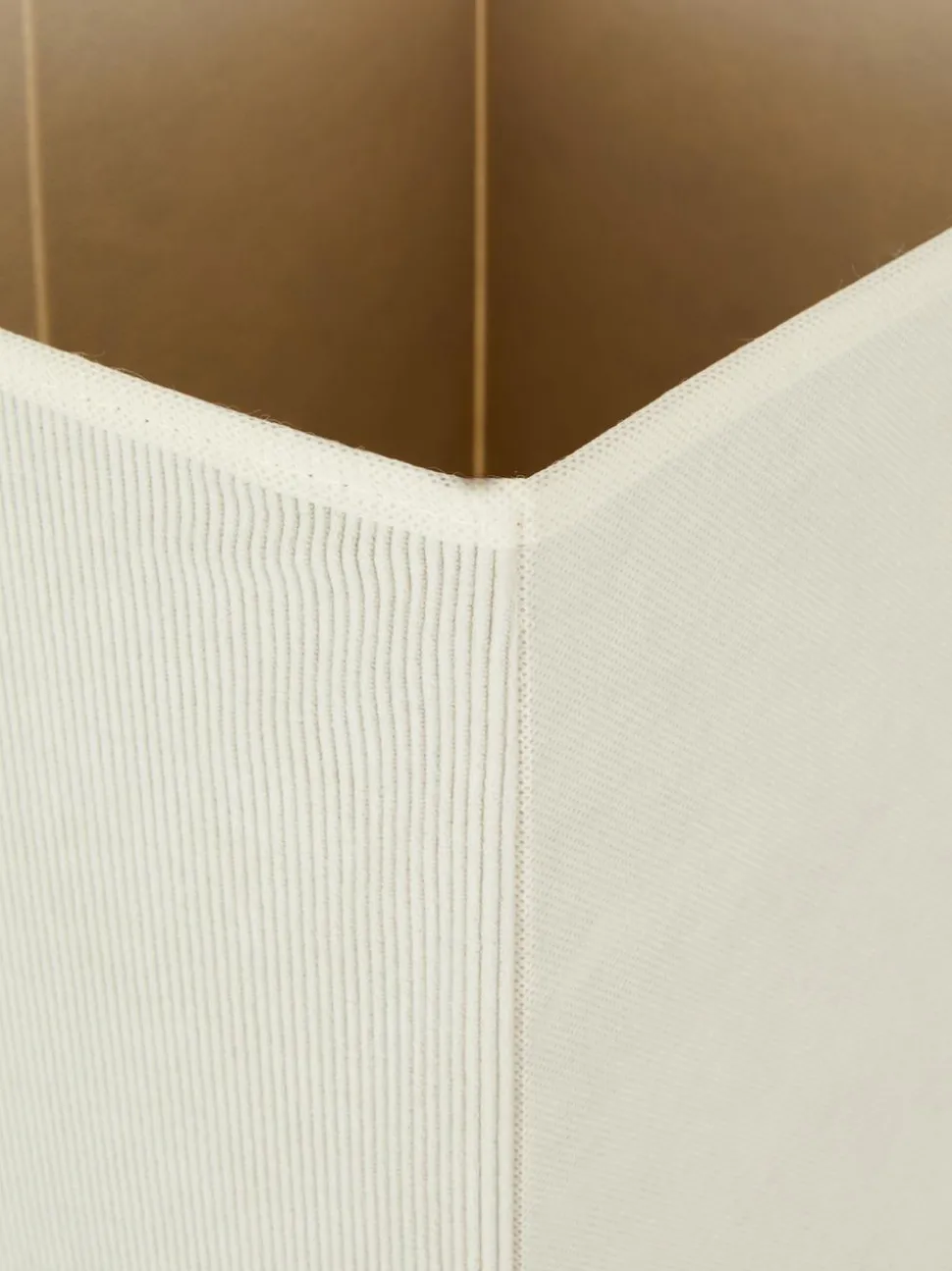 Sztruksowe sześcienne pudło do przechowywania