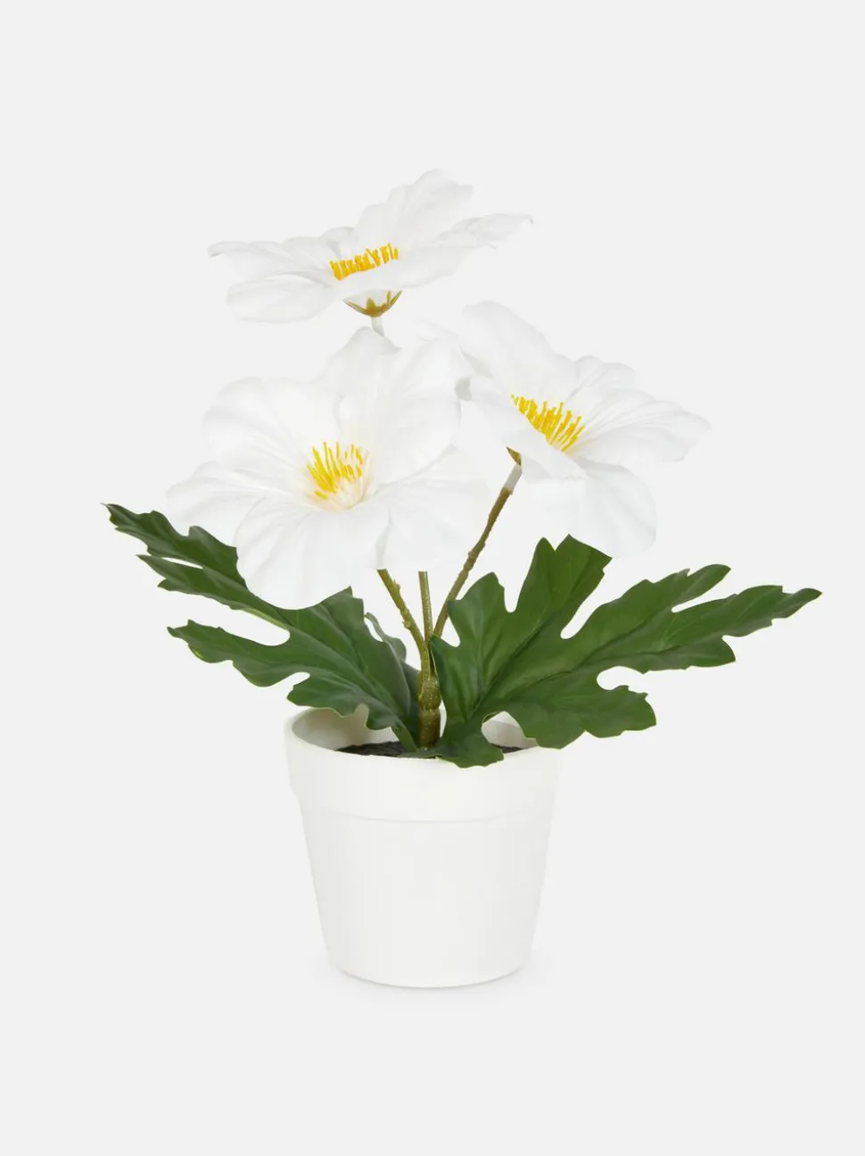 Sztuczny kwiat w plastikowej doniczce