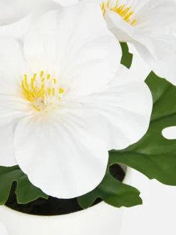 Sztuczny kwiat w plastikowej doniczce