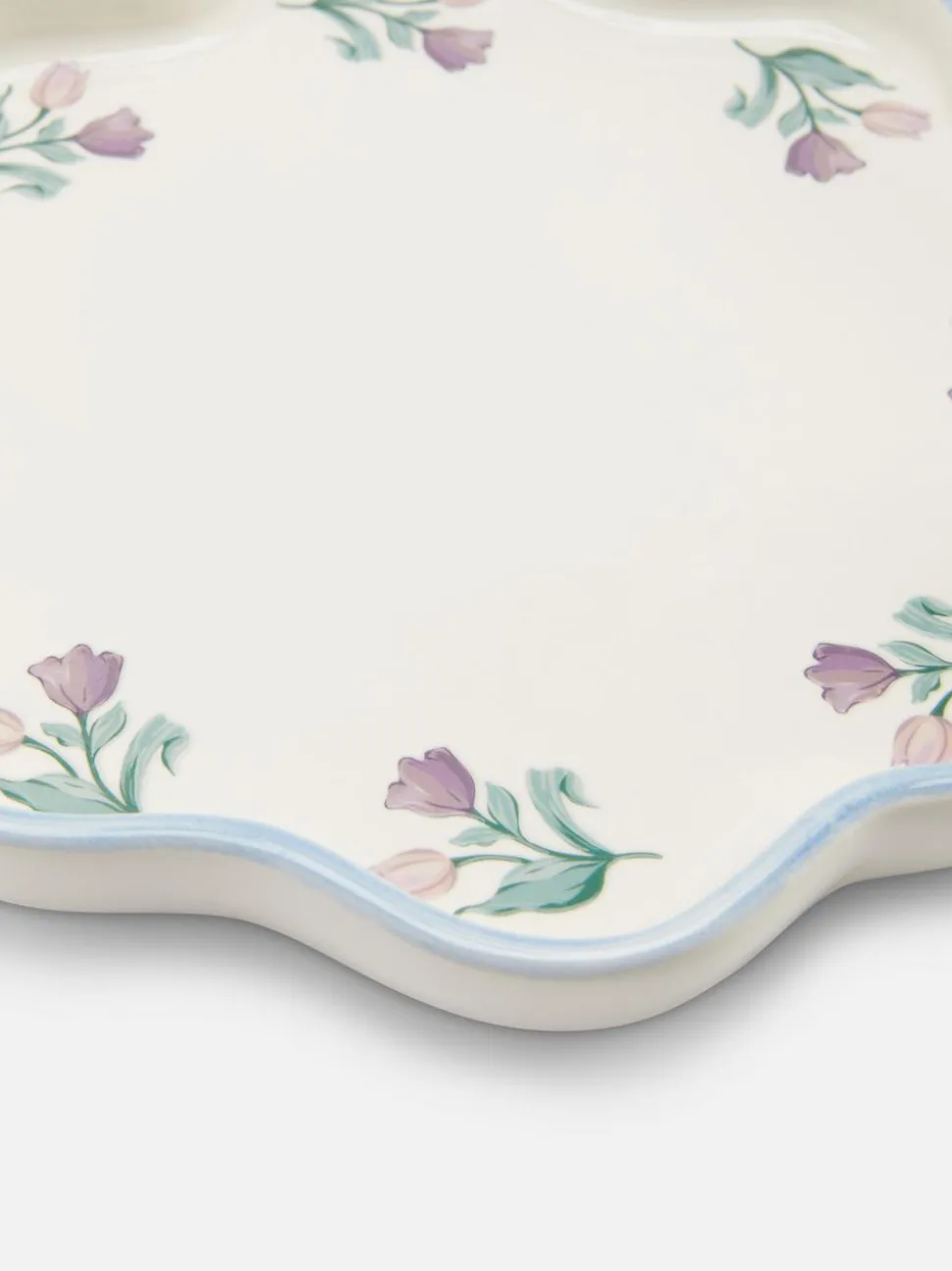 Taca łazienkowa z muszelkowym wykończeniem