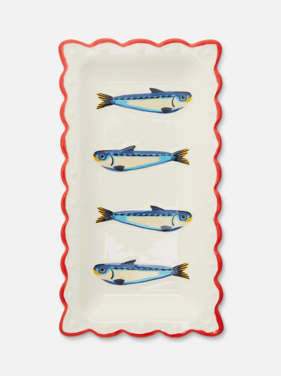 Talerz do serwowania z motywem sardynek