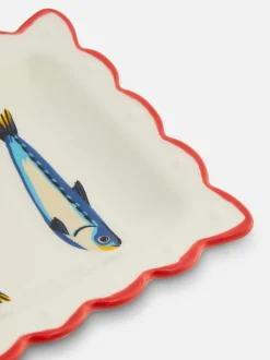 Talerz do serwowania z motywem sardynek