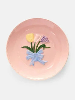 Talerz z wytłoczonym motywem tulipana