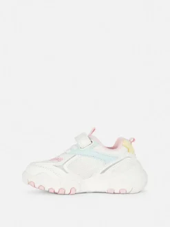 Tęczowe buty sportowe z niską cholewką