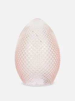 Teksturowana lampka LED w kształcie jajka