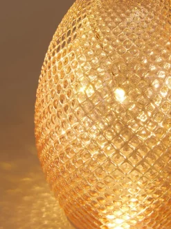 Teksturowana lampka LED w kształcie jajka