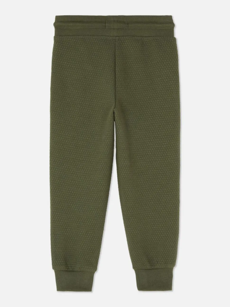 Teksturowane spodnie dresowe ściągane sznurkiem