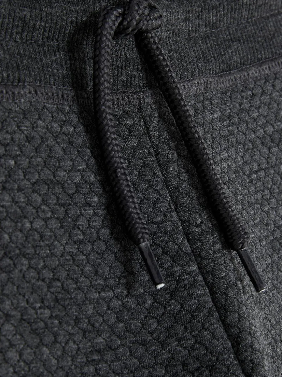 Teksturowane spodnie dresowe z geometrycznym wzorem