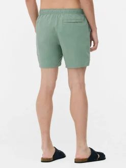 Teksturowane szorty kąpielowe ściągane sznurkiem