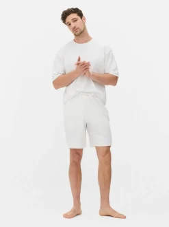 Teksturowane szorty piżamowe