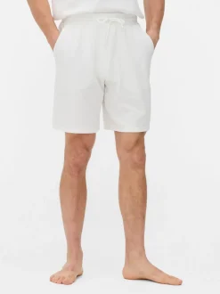 Teksturowane szorty piżamowe