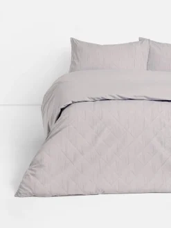 Teksturowany komplet pościeli w romby, rozmiar king