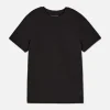 Teksturowany T-shirt z okrągłym dekoltem