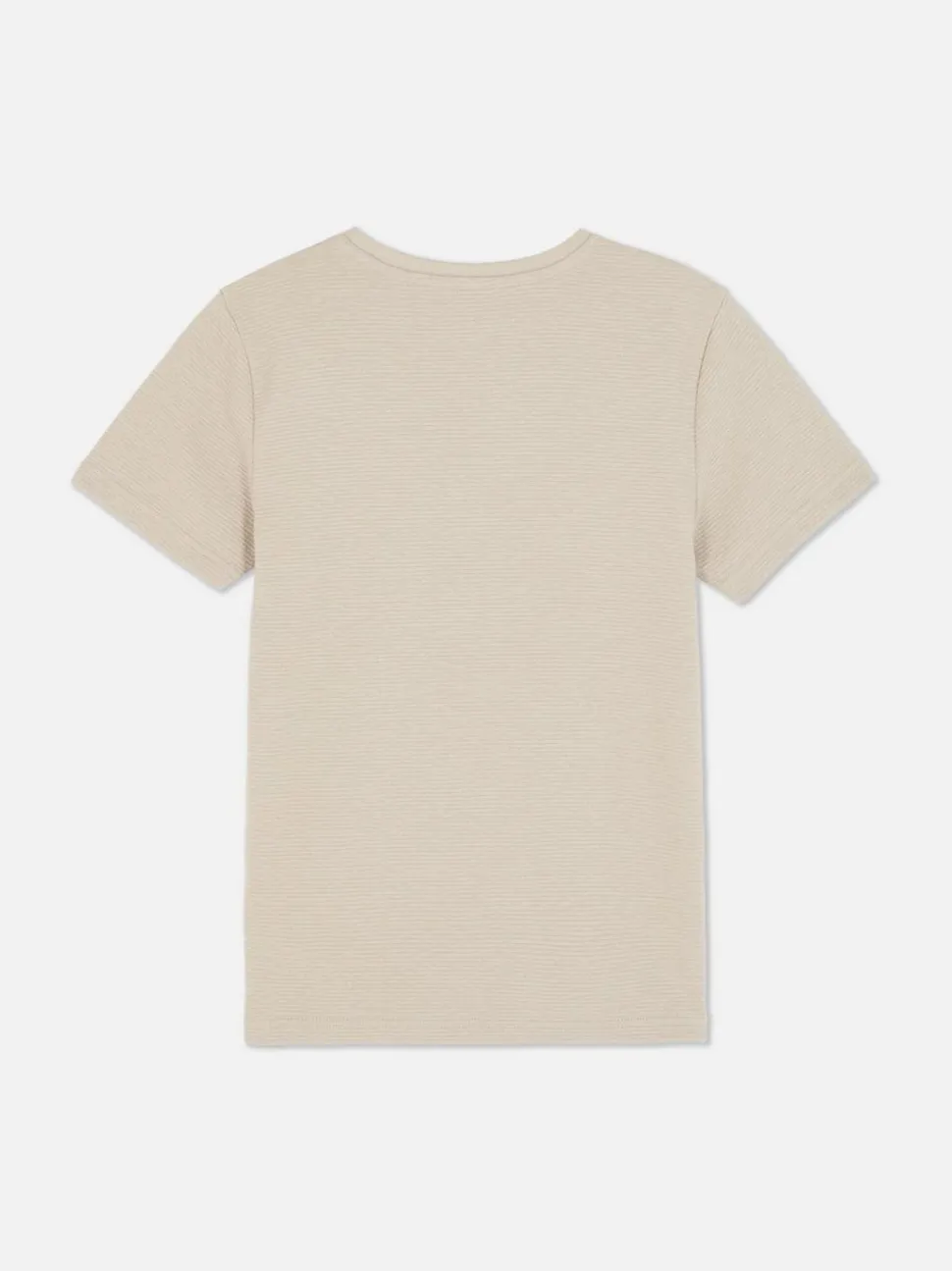 Teksturowany T-shirt z tkaniny ottoman