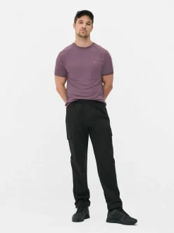 Tkane bojówki dresowe