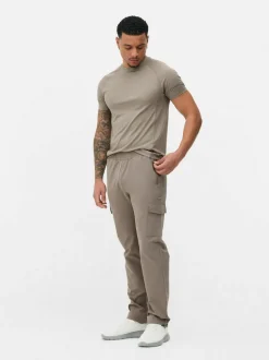 Tkane bojówki dresowe