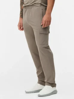 Tkane bojówki dresowe