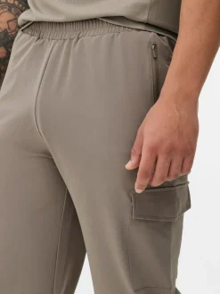 Tkane bojówki dresowe