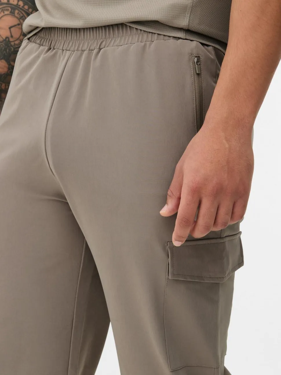 Tkane bojówki dresowe