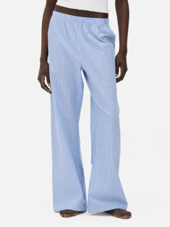 Tkane spodnie od piżamy