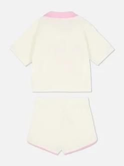 Top i spodenki do biegania w stylu uczelnianym