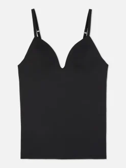 Top na ramiączkach z wbudowanym biustonoszem