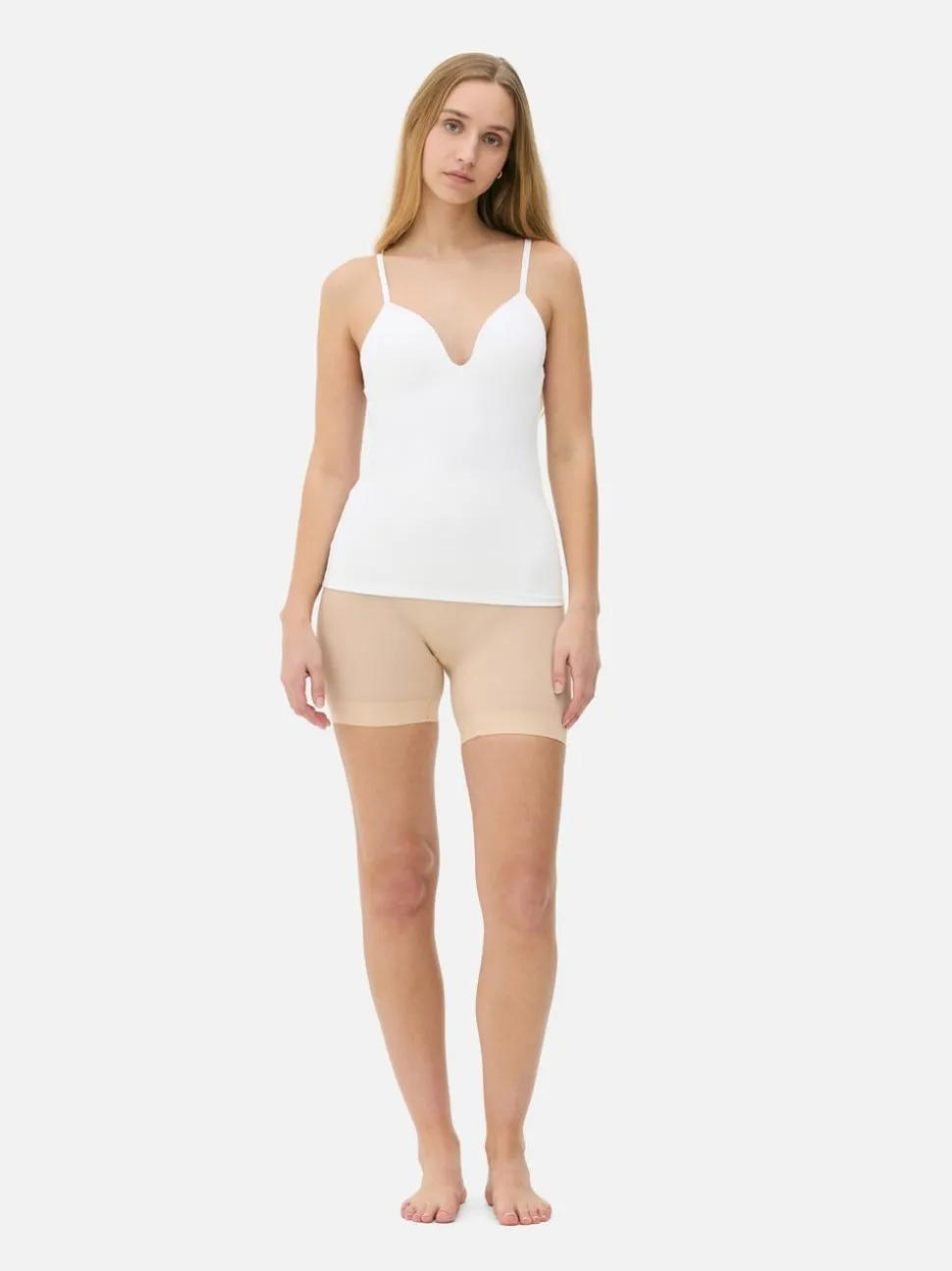 Top na ramiączkach z wbudowanym biustonoszem