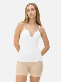 Top na ramiączkach z wbudowanym biustonoszem