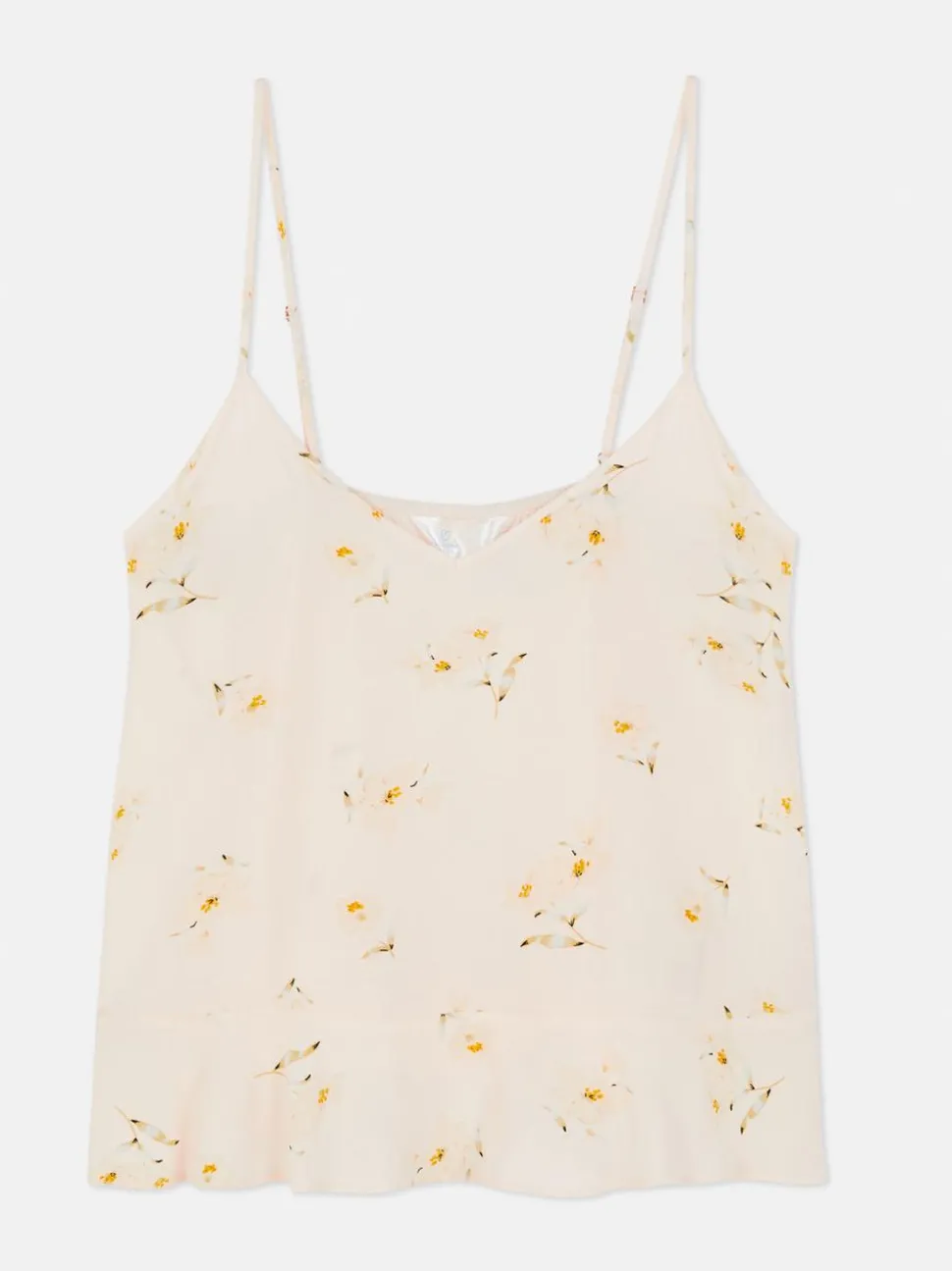 Top od piżamy na ramiączkach w kwiaty