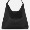 Torba shopper typu worek ze sztucznej skóry