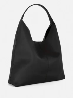 Torba shopper typu worek ze sztucznej skóry