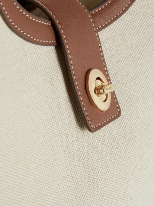 Torba shopper z wykończeniami ze sztucznej skóry