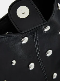 Torba shopper ze sztucznej skóry z ćwiekami