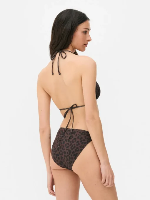 Trójkątna góra od bikini z nadrukiem