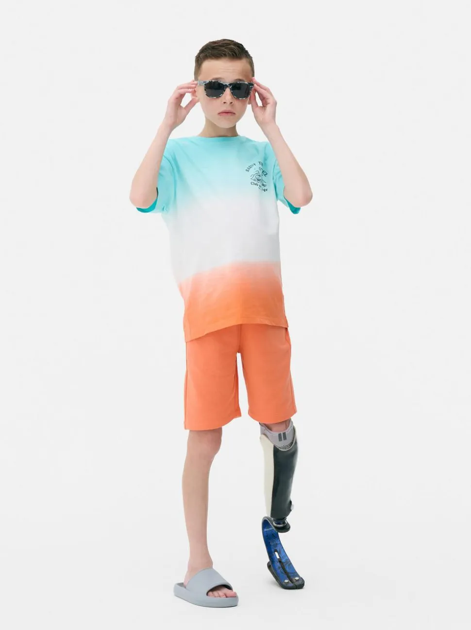 T-shirt i szorty Saint Tropez z efektem ombre