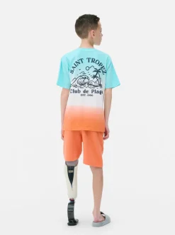 T-shirt i szorty Saint Tropez z efektem ombre