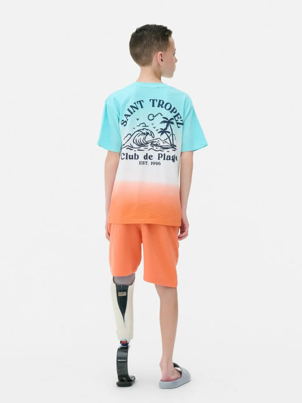 T-shirt i szorty Saint Tropez z efektem ombre