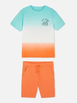 T-shirt i szorty Saint Tropez z efektem ombre